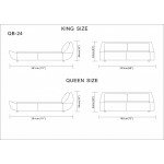 Wholesale DeRucci Bed Frame QB024 (Beige)
